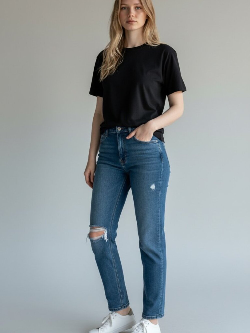 HOLLISTER Vintage Straight Jeans Ultra High Rise Denim NWT Size 29